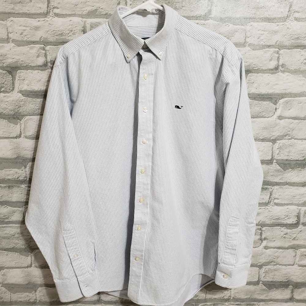 Vineyard Vines Whale Shirt Men Blue stripe